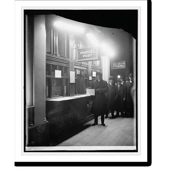 Historic Print, Opening up Parcel Post, 1913; P.M.G. Hitchcock, 16" x 20"