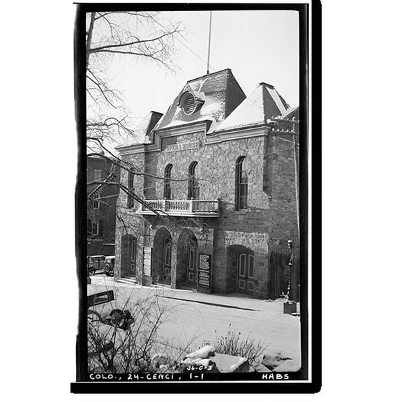 Historic Print, Opera House, Central City, Gilpin County, CO, 16" x 20"