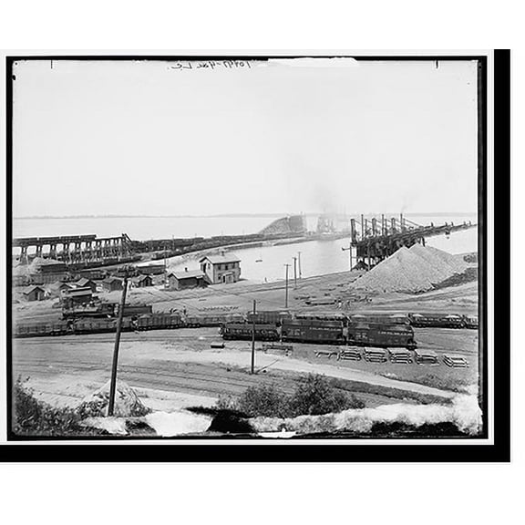 Historic Print, Ore and coal docks, Erie, Pa. - 3, 18" x 24"