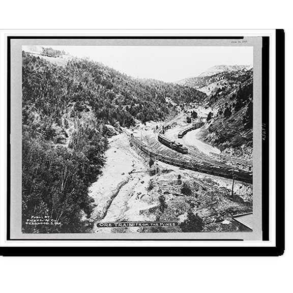 Historic Print, Ore train from the mines, 16" x 20"