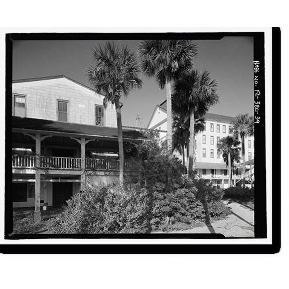 Historic Print, Ormond Hotel, 15 East Granada, Ormond Beach, Volusia County, FL - 39, 16" x 20"
