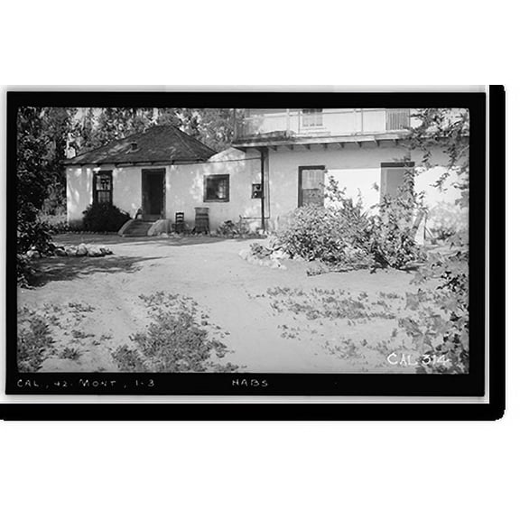 Historic Print, Ortega House, 29 Sheffield Drive, Montecito, Santa Barbara County, CA - 3, 16" x 20"