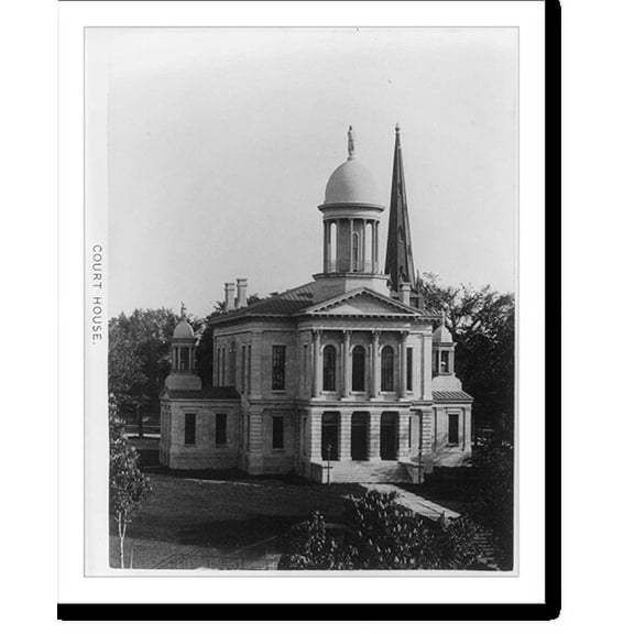Historic Print, [Oswego County] Court House, [Oswego, N.Y.; exterior view], 16" x 20"