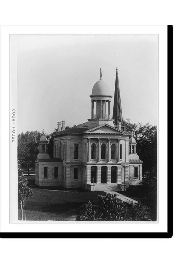 Historic Print, [Oswego County] Court House, [Oswego, N.Y.; exterior view], 16" x 20"