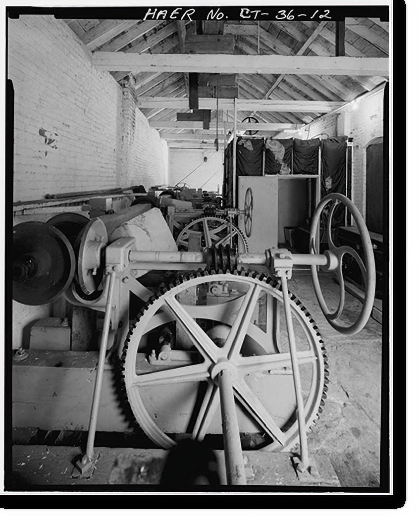 Historic Print, Ousatonic Water Power Company, Dam & Canals, CT Routes