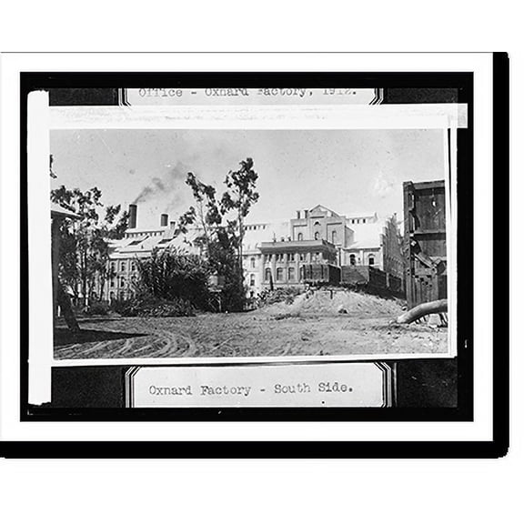 Historic Print, Oxnard, [California], factory, South Side, 16" x 20"