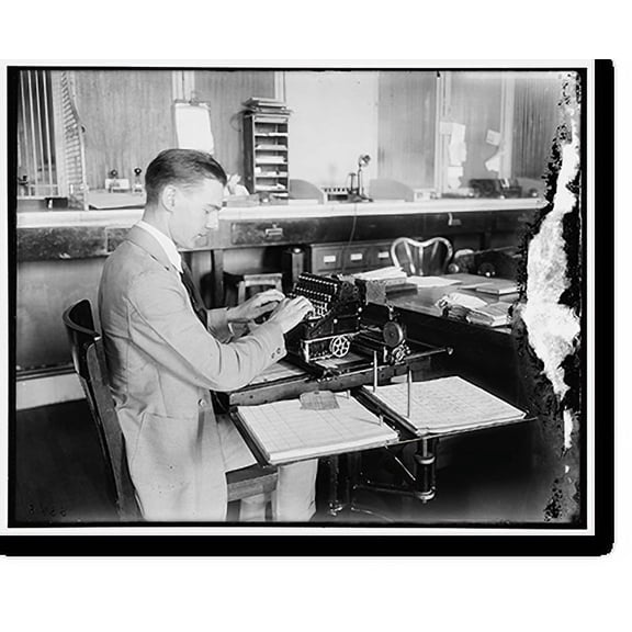 Historic Print, P.O. Money order machine - 2, 16" x 20"