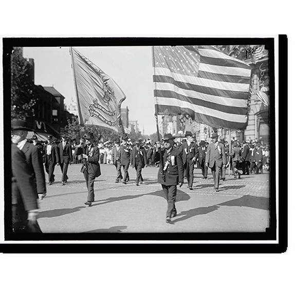 Historic Print, PARADE ON PENNSYLVANIA AVE. INDIANA UNIT, 16" x 20"