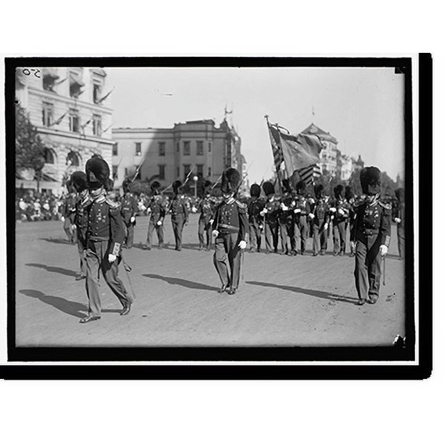 Historic Print, PARADE ON PENNSYLVANIA AVE. MARCHING BAND, 16" x 20"