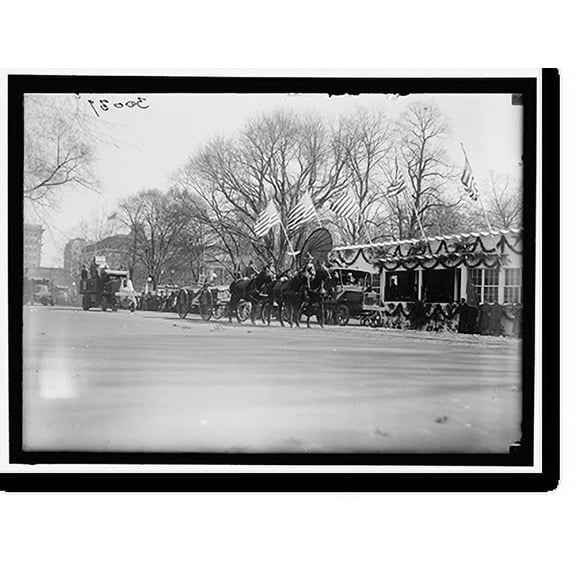 Historic Print, PARADES. WELCOME HOME PARADE FOR PRESIDENT WILSON - 8, 18" x 24"