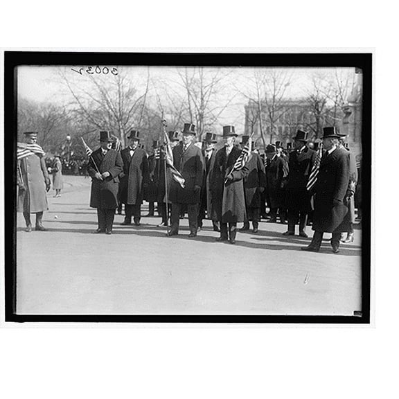 Historic Print, PARADES WELCOME HOME PARADE FOR PRESIDENT WILSON; HARPER, ROBERT N., D.C. BANKER; GUDE, WILLIAM F., OF D.C., 16" x 20"