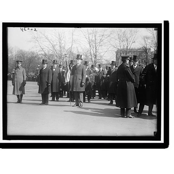 Historic Print, PARADES. WELCOME HOME PARADE FOR PRESIDENT WILSON; HARPER, ROBERT N., D.C. BANKER; GUDE, WILLIAM F., OF D.C., 18" x 24"