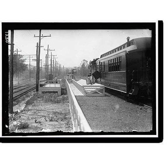 Historic Print, POST OFFICE DEPARTMENT. HUPP AUTO RAILWAY SERVICE - 2, 16" x 20"