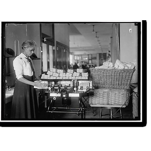 Historic Print, POST OFFICE DEPARTMENT. OPENING MACHINE, 18" x 24"