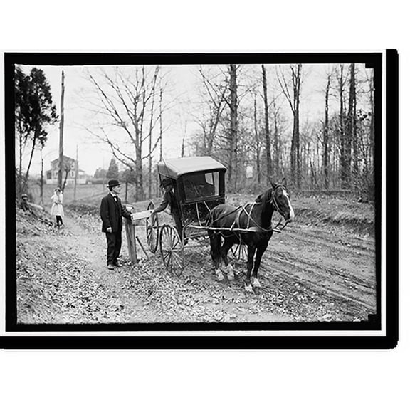 Historic Print, POST OFFICE DEPARTMENT. PARCEL POST. RURAL FREE DELIVERY, 16" x 20"