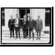 Historic Print, POST OFFICE DEPARTMENT. POSTAL DELEGATION AT WHITE HOUSE, 18" x 24"