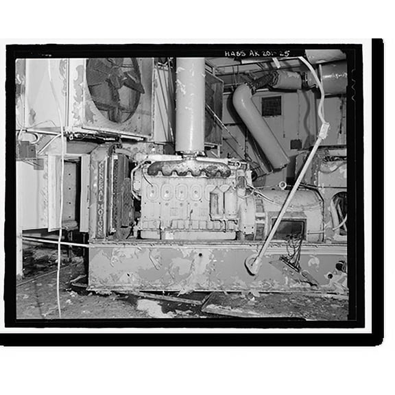 Historic Print, POW-3 Distant Early Warning Line Station, Bullen Point, Prudhoe Bay vicinity, North Slope Borough, AK - 25, 16" x 20"