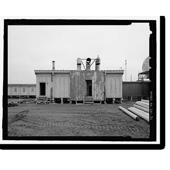 Historic Print, POW-3 Distant Early Warning Line Station, Bullen Point, Prudhoe Bay vicinity, North Slope Borough, AK - 31, 16" x 20"
