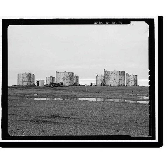 Historic Print, POW-3 Distant Early Warning Line Station, Bullen Point, Prudhoe Bay vicinity, North Slope Borough, AK - 5, 18" x 24"
