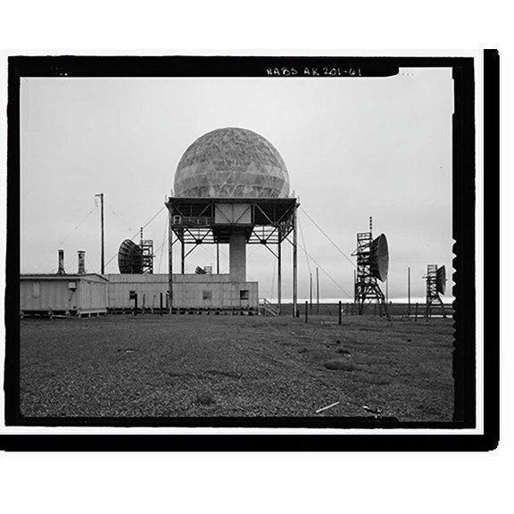Historic Print, POW-3 Distant Early Warning Line Station, Bullen Point, Prudhoe Bay vicinity, North Slope Borough, AK - 61, 16" x 20"