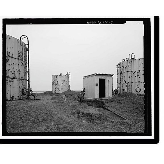 Historic Print, POW-3 Distant Early Warning Line Station, Bullen Point, Prudhoe Bay vicinity, North Slope Borough, AK - 7, 18" x 24"