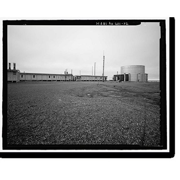 Historic Print, POW-3 Distant Early Warning Line Station, Bullen Point, Prudhoe Bay vicinity, North Slope Borough, AK - 72, 18" x 24"
