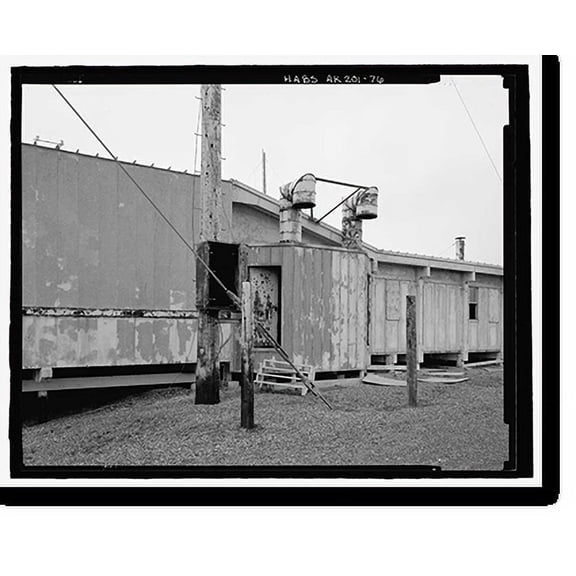 Historic Print, POW-3 Distant Early Warning Line Station, Bullen Point, Prudhoe Bay vicinity, North Slope Borough, AK - 76, 18" x 24"