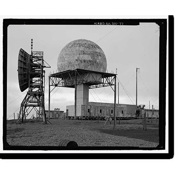 Historic Print, POW-3 Distant Early Warning Line Station, Bullen Point, Prudhoe Bay vicinity, North Slope Borough, AK - 77, 16" x 20"