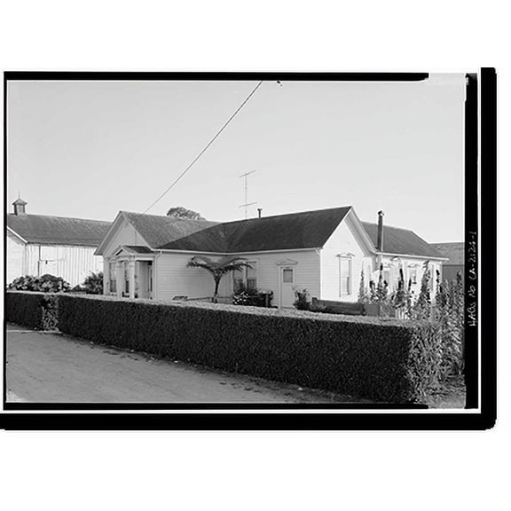 Historic Print, Pablo Vasquez House, 270 North Main Street, Half Moon Bay, San Mateo County, CA, 16" x 20"