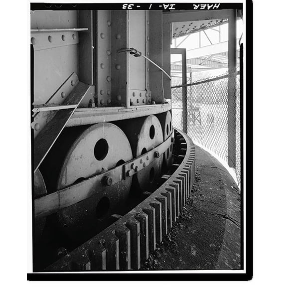 Historic Print, Pacific Shortline Bridge, U.S. Route 20, spanning Missouri River, Sioux City, Woodbury County, IA - 33, 16" x 20"