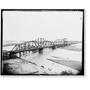 Historic Print, Pacific Shortline Bridge, U.S. Route 20, spanning Missouri River, Sioux City, Woodbury County, IA - 63, 16" x 20"