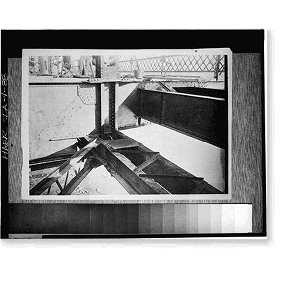 Historic Print, Pacific Shortline Bridge, U.S. Route 20, spanning Missouri River, Sioux City, Woodbury County, IA - 88, 18" x 24"