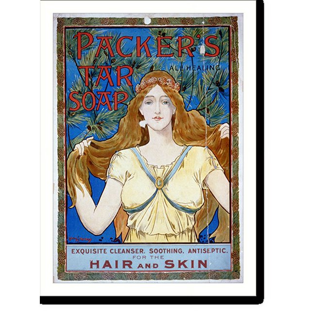 Historic Print, Packer's tar soap...for the hair and skin.Louis J