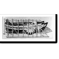 thumbnail image 1 of Historic Print, [Paddle wheel mechanism of side-wheel steamer], 16" x 20", 1 of 3
