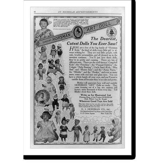 Historic Print, [Page from St. Nicholas Magazine illus. dolls between