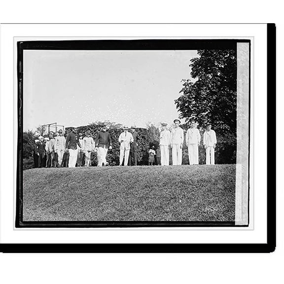 Historic Print, Pageant, Vets of Foreign Wars, surrender at Manila[?], 18" x 24"