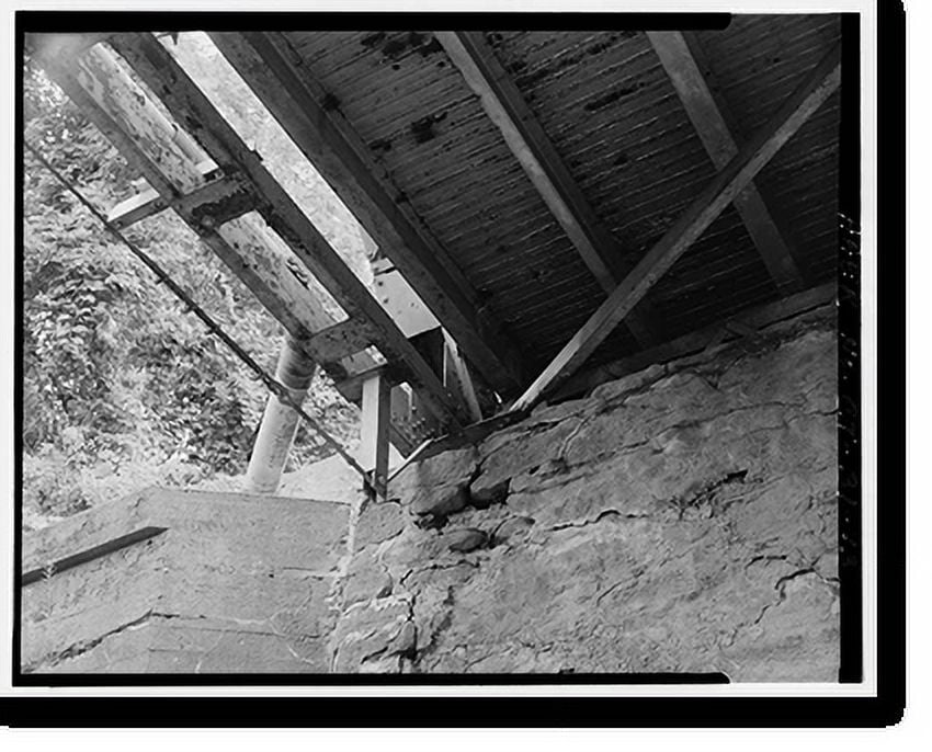 Historic Print, Palisado Avenue Bridge, Spanning Farmington River at