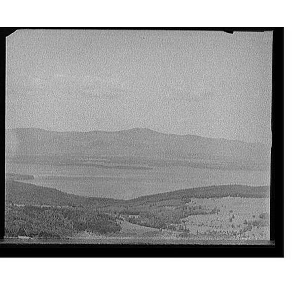Historic Print, [Panorama from Mount Belknap, Lake Winnipesaukee, N.H.], 18" x 24"