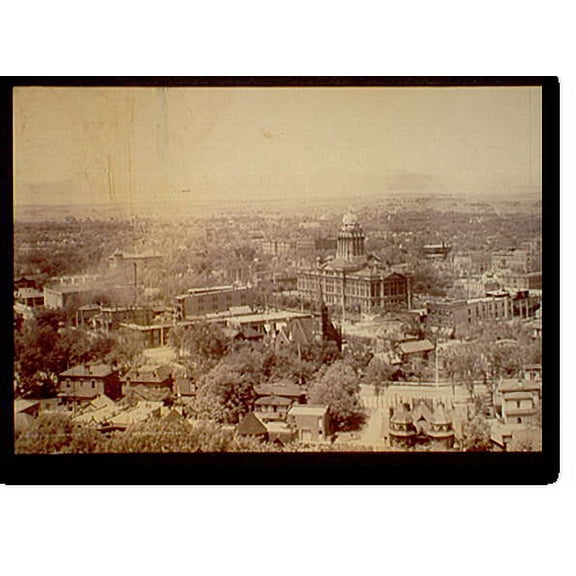 Historic Print, Panorama of Denver - 2, 18" x 24"