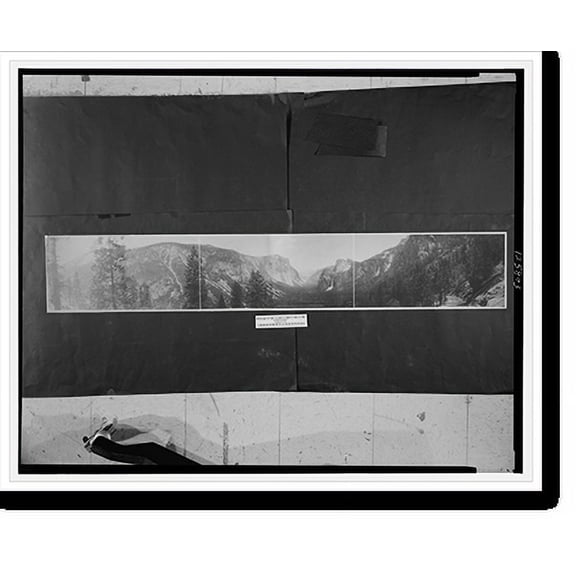 Historic Print, Panorama of Yosemite Valley from Artist Point, 16" x 20"