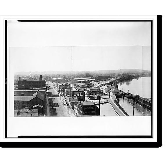 Historic Print, Panoramic view from Rochester Business Institute, 18" x 24"