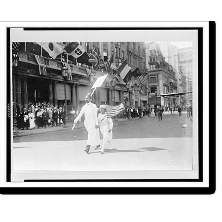 Historic Print, [Parades. 1918. 4th of July parade, N.Y., 16" x 20"