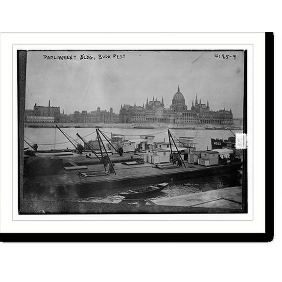 Historic Print, Parilament Bldg., Buda Pest, 18" x 24"
