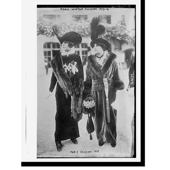 Historic Print, Paris Fashion - 1914, 16" x 20"