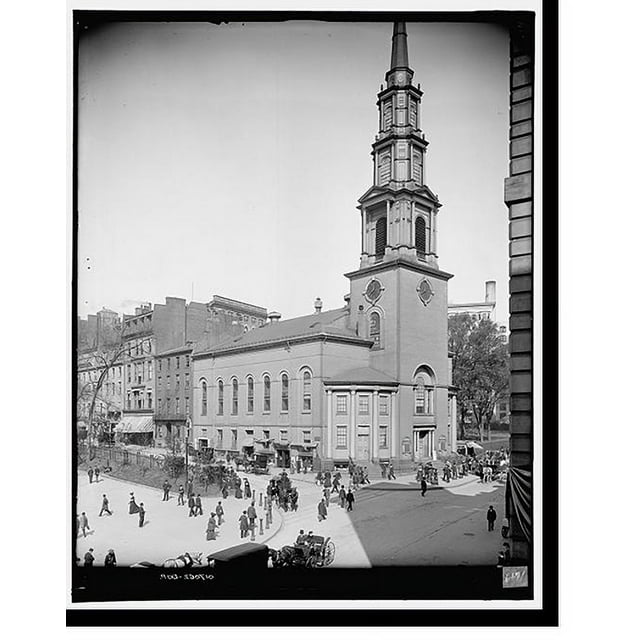 Historic Print, Park Street Church, Boston, Mass. 3, 16" x 20
