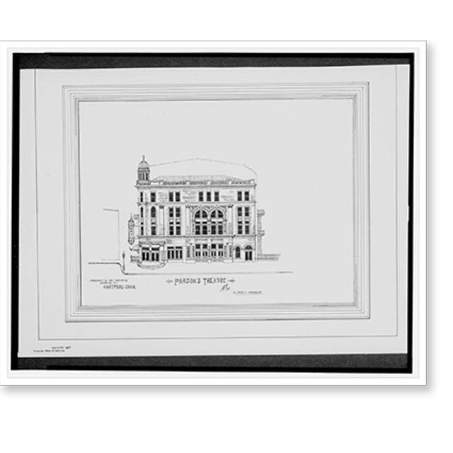 Historic Print, [Parson's Theatre, Prospect St. opposite post office