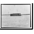 thumbnail image 1 of Historic Print, [Partially collapsed building partially submerged by floodwaters of the Mississippi River flood of 1927], 16" x 20", 1 of 3