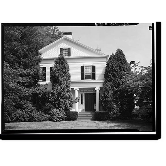 Historic Print, Paschal Sheffield House, 104 Old South Road, Southport, Fairfield County, CT, 16" x 20"