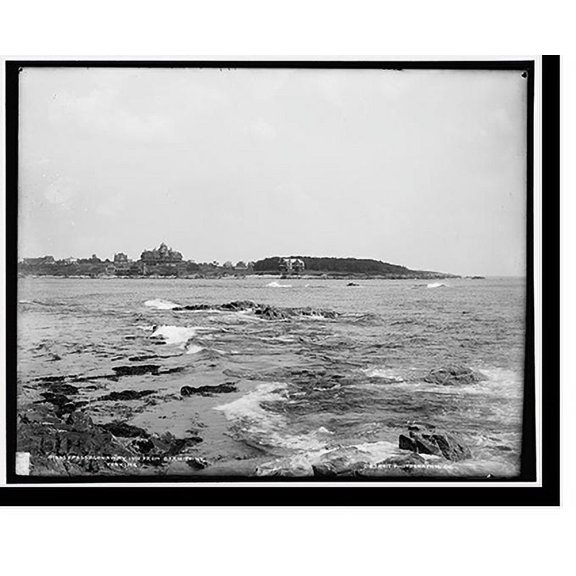 Historic Print, Passaconaway Inn from Barn Point, York, Me., 16" x 20"