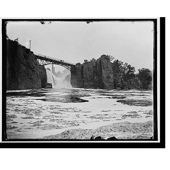 Historic Print, Passaic Falls, N.J., 16" x 20"